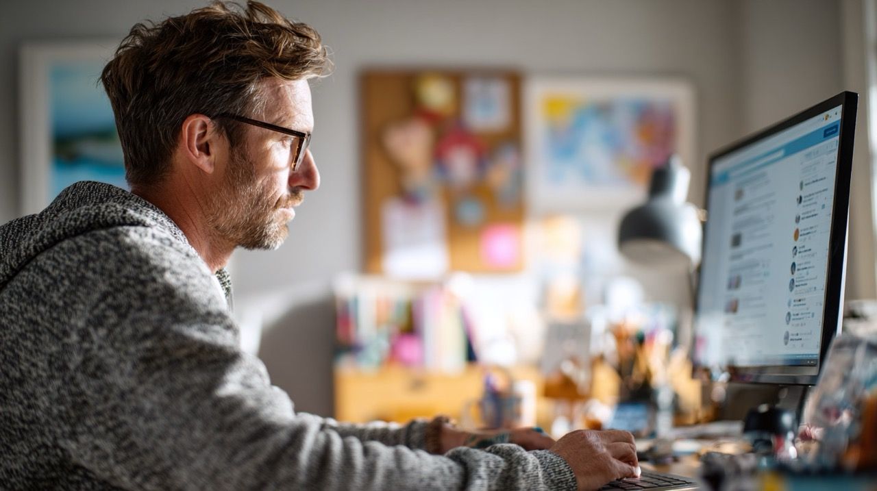 Say, Pi user chatting with Claude while working from home